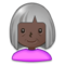 Old Woman - Black emoji on Samsung